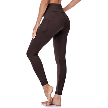 Styesk Pantalon pour Femmes Pantalon pour Femmes Couleur Unie avec Poches Leggings de Yoga Doux pour l'Abdomen Haute Élasticité Mince Taille Haute Pantalon de Yoga