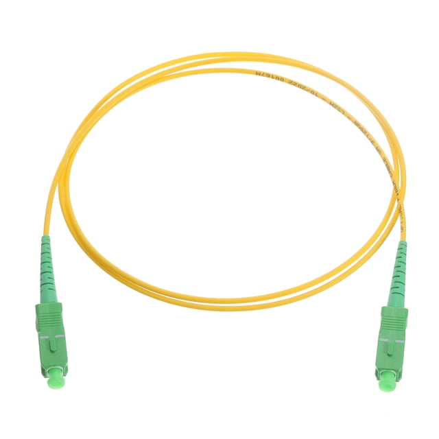 Unique Bargains 1Pcs 6.6Ft Single Mode Simplex Fiber Optic Patch Cable LSZH Fiber Jumper Optical SC/APC to SC/APC for Router Switches