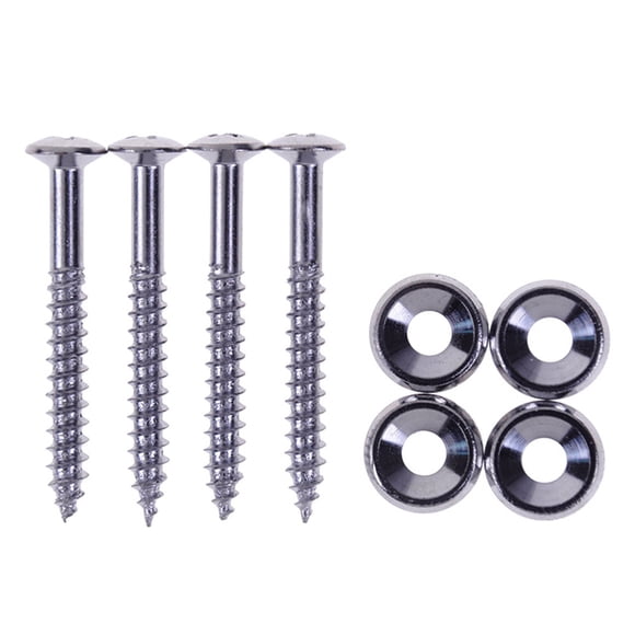 Screw, 4 PCS Guitar Neck Joint Bushings Set Guitar Neck Mounting Screws Bass Ferrules Bushings with Nuts