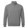 thumbnail image 4 of Migroa Essential Men's Quarter-Zip Sweatshirt -Solid Color Stand-Up Collar Design, Multiple Color Options, Premium Casual Wear Under $20, Grey S, 4 of 4