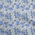 thumbnail image 1 of oneOone Velvet Medium Blue Fabric Floral Fabric For Sewing Printed Craft Fabric By The Yard 58 Inch Wide, 1 of 4