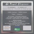 thumbnail image 3 of Cotton House - Flannel Sheet Set, 100% Cotton, Twin Size, White, 3 of 4
