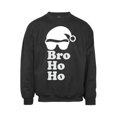 thumbnail image 1 of Mens Bro Ho Ho Ugly Christmas Ugly Sweatshirt - Black - Medium, 1 of 1