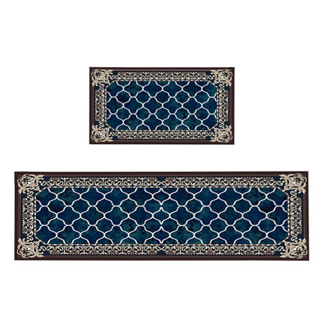 Giyblacko Carpet Door Mats Machine Washable Crystal Velvet Floor Mats Non Slip Comfortable Standing Mat Ergonomic Rug