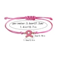 thumbnail image 2 of Advocate The Bracelet For Womens Health Ribbon Bracelet Breast Illness Awareness Day Pull-Out Hand Chain Holiday Gift, 2 of 6