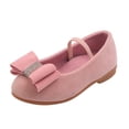 thumbnail image 1 of REDARER Girls Princess Shoes Bowknot Single Sandals Shoes,Size 3.5-4 Years, 1 of 5
