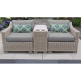 thumbnail image 2 of Coast 3 Piece Outdoor Wicker Patio Furniture Set in Grey, 2 of 2