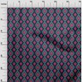 thumbnail image 2 of oneOone Viscose Chiffon Fabric Diamond & Swirl Ikat Printed Craft Fabric BTY 42 Inch Wide, 2 of 4