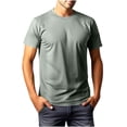 thumbnail image 1 of Besolor T-Shirts d'Été pour Hommes à Col Rond, Manches Courtes, Décontractés, Respirants, de Gym, de Course, Athlétiques, Basiques, 1 of 4