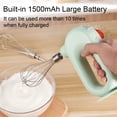 thumbnail image 4 of Zootealy Electric Egg Beater Handheld Mixer Food Beater Whisk with 4 Speed for Baking Cake Egg Cream Upright Wireless Hand Mixer Electric, 4 of 6
