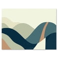 thumbnail image 2 of Designart Abstract Geometric Landscape With Hills Canvas Wall Art, 2 of 4