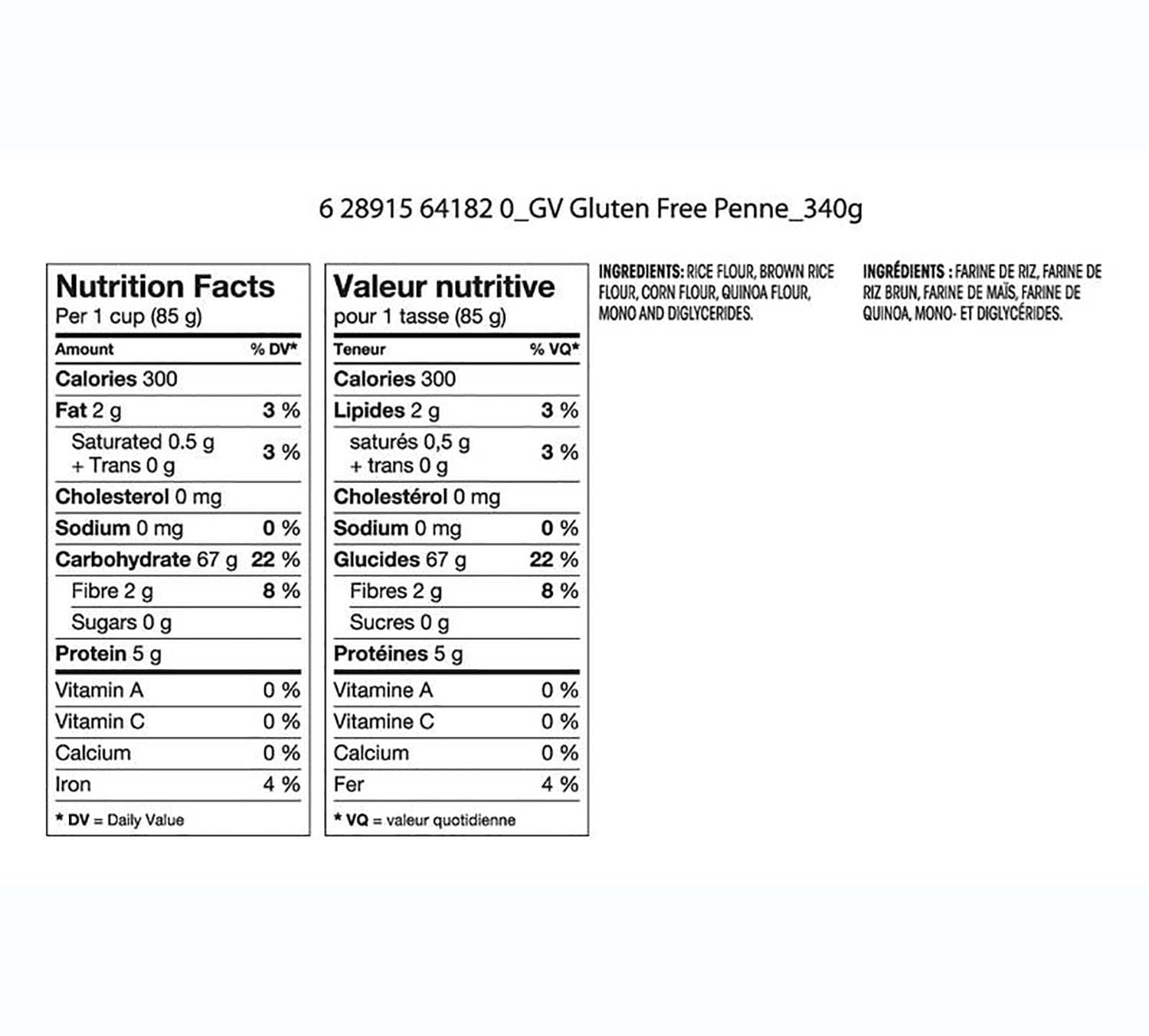 Great Value Gluten Free Penne Rigate