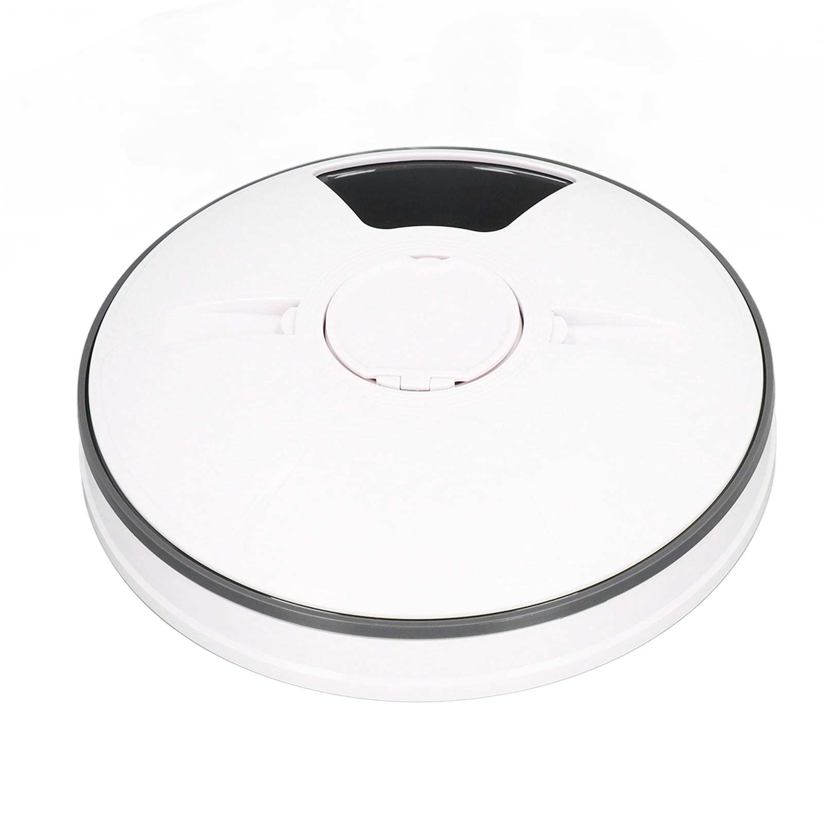 Distributeur de Nourriture Sèche pour Animaux, Pratique et Intelligent 6 Compartiments Automatiques pour Chiens Facile à Utiliser avec Rappel Vocal pour la Maison