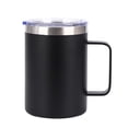 thumbnail image 2 of TIMIFIS Kitchen Gadgets Handle Mug 304 Stainless Steel Coffee Mug with Lid Thermal Insulation Outdoor Portable Comfortable Handle Heat and Cold Available Kitchen & Dining, 2 of 7