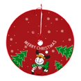 thumbnail image 1 of Christmas Skirt, Christmas Base Apron, Classic Reusable Rustic Christmas Mat for Elk 60cm, 1 of 9