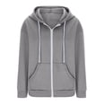 thumbnail image 4 of Timegard Zip up Hoodies for Women Long Sleeve Sweatshirt Fall Winter Solid Color Comfy Jacket with Pockets, 4 of 6