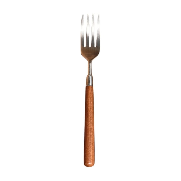 Stainless Steel Flatware Set with Spoon and Fork Wooden Handle for Comfortable Grip, Dishwasher Safe Cutlery Ideal for Dining, Serving, or Kitchen Utensils