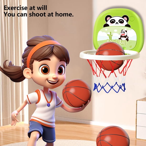 Mini Panier De Basket Salle De Bain – Ventouse, Jouet éducatif Réaction, 2 Balles