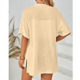 thumbnail image 4 of Jsaierl Cardigans Légers pour Femmes Été Décontracté Manches Courtes Hauts Plage Vacances Chemises Douces Confortables Amples, 4 of 6