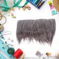 thumbnail image 2 of Shisuyan Bandes de Tissu en Fausse Fourrure Gris Acrylique Polyester 4 Pcs 9.4x7.9 Po, 2 of 9