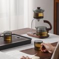 thumbnail image 3 of Tea Glass Tea Pot Set with Lid and Stand Magnetic Water Separation Filter Kungfu Tea Maker for Home, 3 of 7