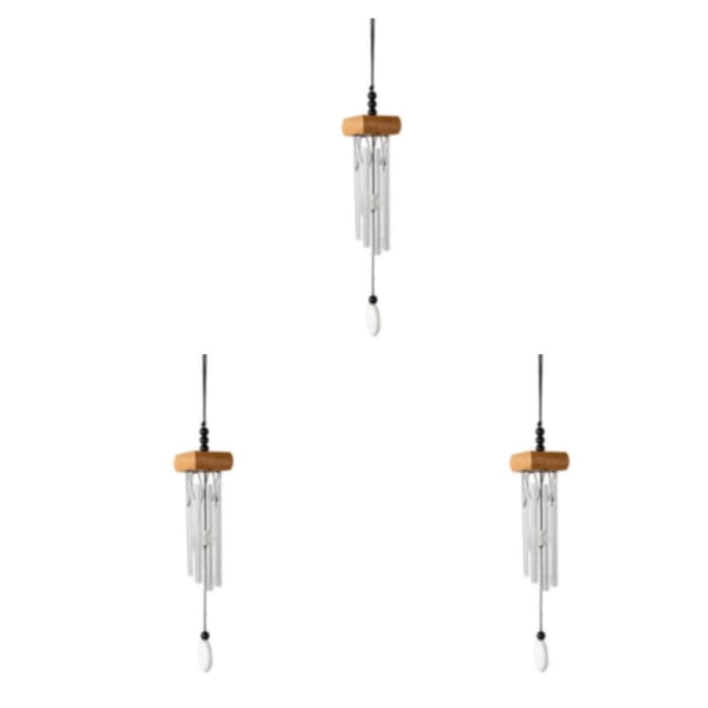 mmirethe Multiple Styles And Colors Wind Chimes For Wide Application Unique Style Wind Chime Pendant burlywood 3Set