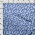 thumbnail image 3 of oneOone Polyester Spandex Medium Blue Fabric Floral Sewing Material Print Fabric By The Yard 56 Inch Wide, 3 of 4