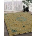 thumbnail image 2 of Ahgly Company Tapis d'Intérieur Carrés Abstraits Caramel Brun, Tapis de Zone Abstraits, 6 Pieds Carré, 2 of 6