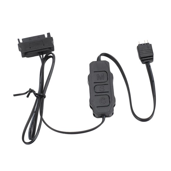 Mini ARGB PC Fans Controller Kit, 5V 3Pin ARGB Connector Light Stripe Remote Controller, Power Supply Computer ARGB Fans Hub Control