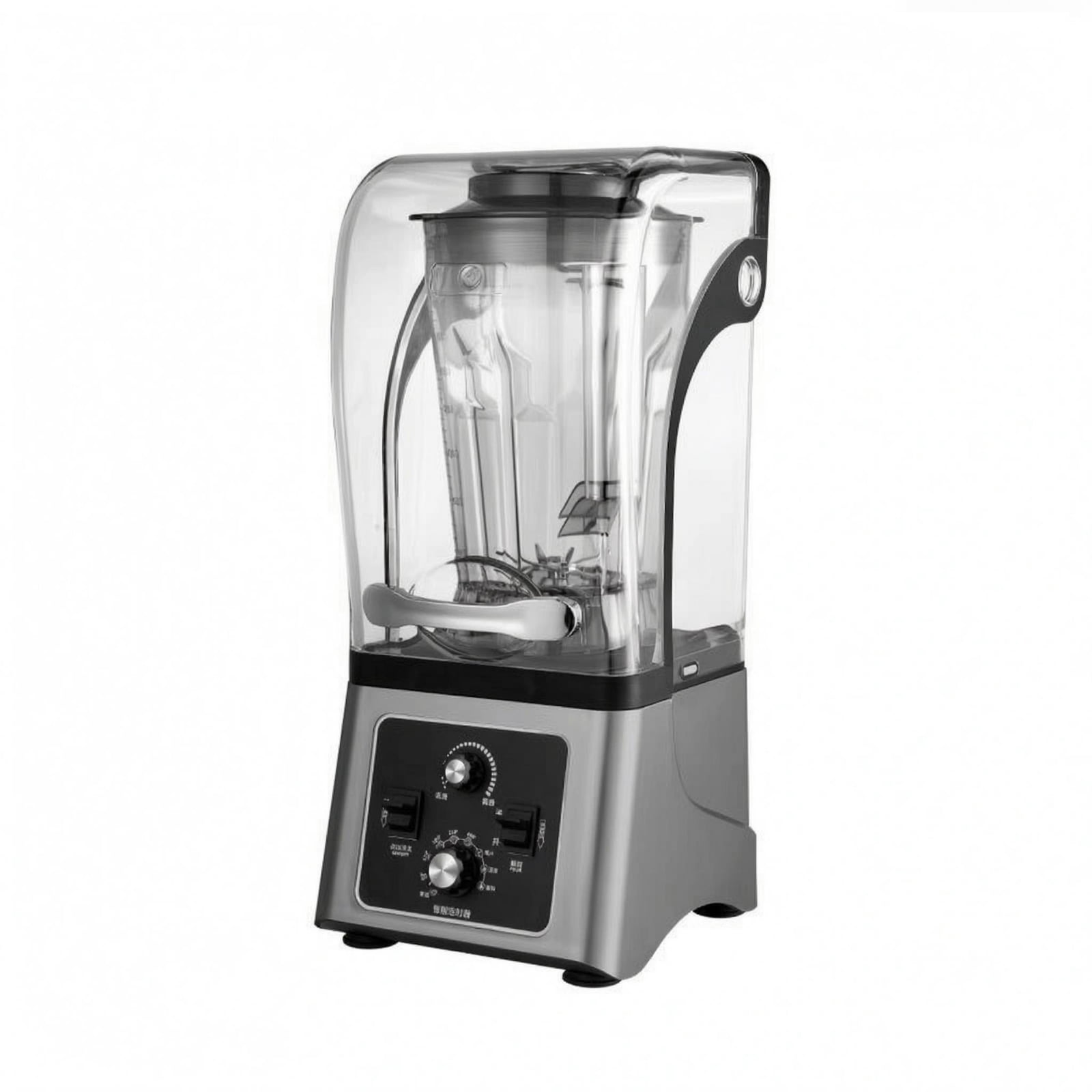 kowaku Soy Milk Maker Sound-Dampening Beverage Blender Transparent Cover Countertop Milk Blender, Gray, 2.5L 110V Us