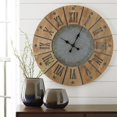 thumbnail image 2 of Signature Design by Ashley Payson Wall Clock in Antique Gray and Natural, 2 of 2