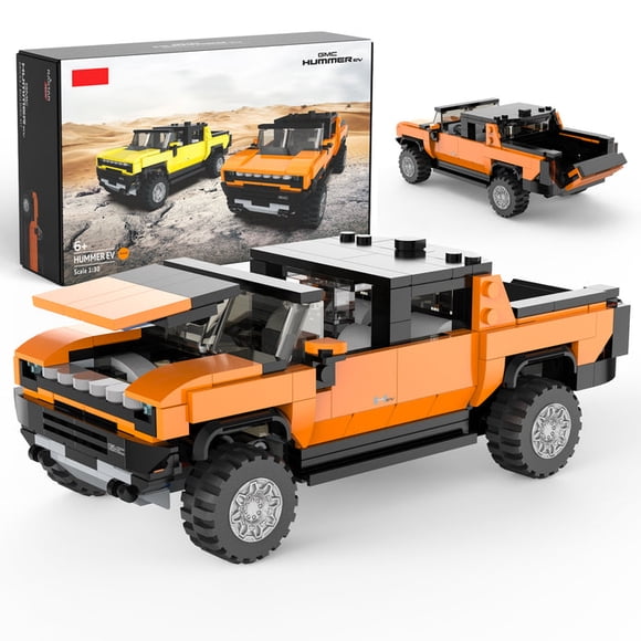 Voltz Toys Building Bricks, Officially Licensed 1:30 Scale Hummer EV Model Building Kit – 431 Piece Hummer EV Vehicle Collectible Construction Set Gift for Kids and Adults
