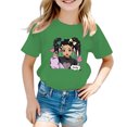 thumbnail image 1 of MEZZALL T-Shirts Graphiques Mignons pour Filles Enfants, Col Rond, Manches Courtes, T-Shirt d'Été Décontracté, Tee Stylé pour Bébé Tout-Petit, Tenue Quotidienne, 1 of 5