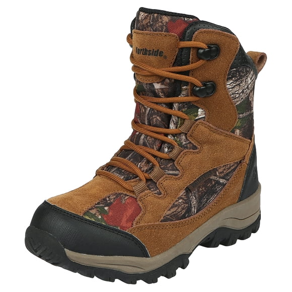 Northside Boys' Renegade 400 Hiking Boot, Tan Camo, Size 4 Medium US Big Kid