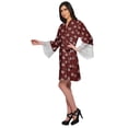 thumbnail image 2 of Moomaya Printed Cotton Robes For Women Plus Size Kimono Robe Short Nightwear, 2 of 6