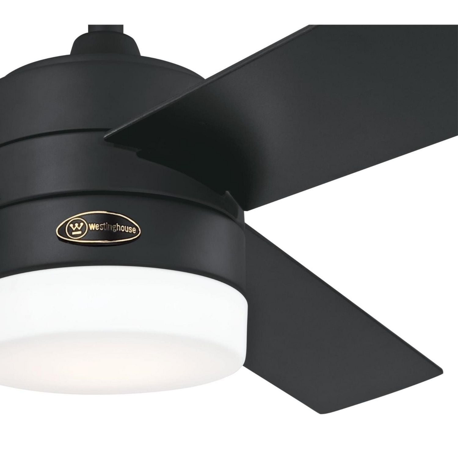 Westinghouse Ventilateur de plafond Alta Vista 52po. (132cm) aux DEL Intégrés, 3 pales, noir mat