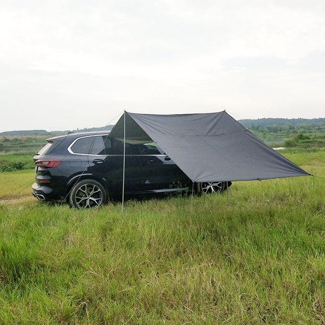 Yatlte Outdoor Car Canopy Sun Shade, SUV Awning Car Rear Tent Portable Camping Shelter for Tent Campers, Sun Shelter Attach to Truck Van RV Jeep ( 117 x 58.7 in )