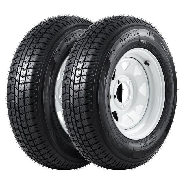 BeesClover Trailer Tire & Wheel Assembly Set of 2, 760LB Capacity for Utility & Boat Trailers