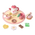 thumbnail image 2 of Simulated Tea Set For Pretend Play Wooden Afternoons Tea Toy With Tray Pastels Style Social Interaction Set Household accessories, 2 of 7