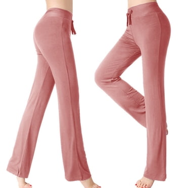 Weiqiqre Women's Stretch Work Pants Business Casual High Waist Flared Casual, Work, Lounge Palazzo Pants-Wide Leg