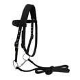 thumbnail image 2 of Soft Nylon Horse Bridle Harness Headstall Removable Snaffle Thickened Halter, 2 of 9