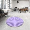 thumbnail image 4 of Ahgly Company Tapis d'Intérieur Lavables en Machine, Ronds, Roses, 4' Ronds, 4 of 7