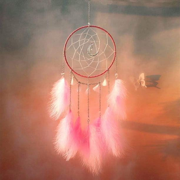 Dream Catcher With Led Light, Handmade Dreamcatcher With Feathers