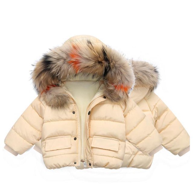 EGNMCR Toddler Hat Winter Child Kids Solid Color Hoodie Zipper Keep Warm Jacket Clothes Girl Server