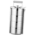 thumbnail image 1 of Abbracc 4 Tier Stainless Steel Thermal Insulated Stackable Lunch Bento Boxes Tiffin, 1 of 8