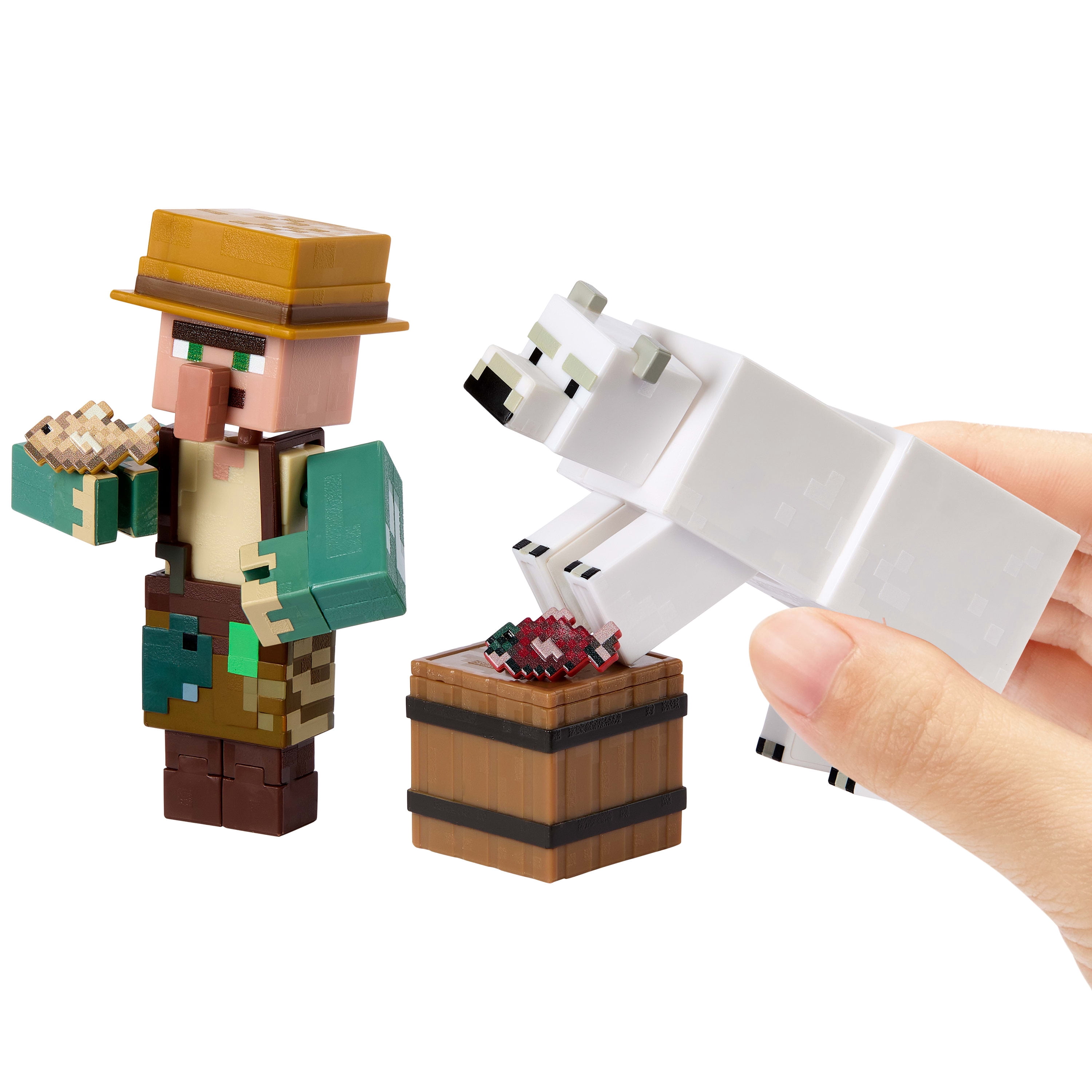 Minecraft Action Figures & Accessories 2-Pack, 3.25-inch Scale Collectible Sets (Characters May Vary)