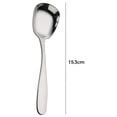 thumbnail image 2 of EGNMCR Cuillères à Mesurer Cuillères de Service Cuillère en Acier Inoxydable Cuillère Carrée à Fond Plat Cuillère à Dessert Créative Cuillère à Riz Cuillère à Fond Plat, 2 of 2