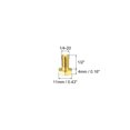 thumbnail image 2 of Unique Bargains Brass Hex Bolts, 1/4-20x1/2' 1 Pack Fully Thread Grade 4.8 Machine Screws, 2 of 4