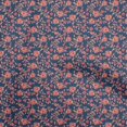 thumbnail image 1 of oneOone Viscose Chiffon Navy Blue Fabric Floral Craft Projects Decor Fabric Printed By The Yard 42 Inch Wide, 1 of 4
