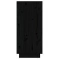 thumbnail image 4 of vidaXL Buffets 2 pcs Noir 31.5x34x75 cm Pin Massif, 4 of 5